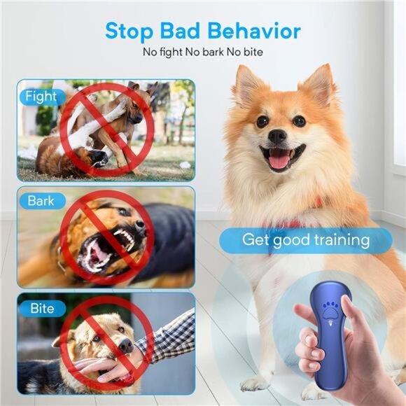 New Anti Barking Device,Dog Barking Control Devices,Rechargeable Ultrasonic - Picture 3 of 7